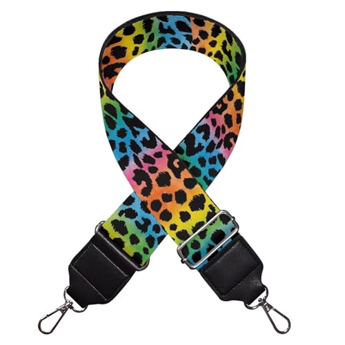 Image of TODIYADDU Gradient Leopard Bag Straps Replacement Crossbody for Gifts Sports Easter Comfortable Handbag Strap Wide Adjustable Purse Strap Purse Straps for Purses Suitable for Women Men