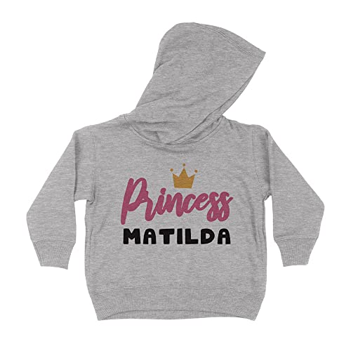 Princess Matilda Kids Hoodie Sweatshirt Toddler 4T Heather Grey
