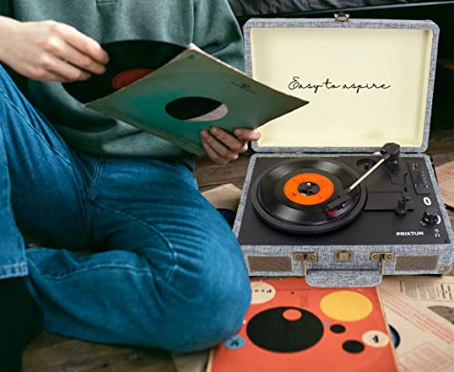 PRIXTON VC400 – Platine Vinyle Vintage – Tourne Disque Vinyle – Lecteur de Musique Via Bluetooth et USB – 2 Haut… - Les Beatles, Paul McCartney, John Lennon, RIngo Starr, George Harrison PRIXTON VC400 - Platine Vinyle Vintage - Tourne Disque Vinyle - Lecteur de Musique Via Bluetooth et USB - 2 Haut… – Image 6