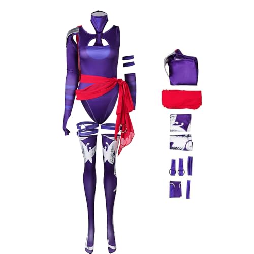 cultofmoon Psylocke Cosplay Costume Superhero Sai Full Set Adult Women Jumpsuit Halloween Carnival Party Suit