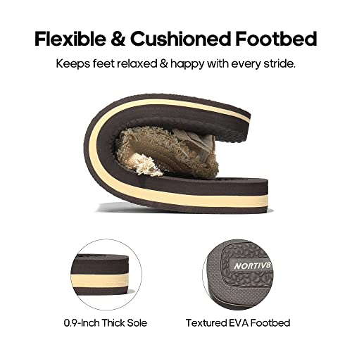 NORTIV 8 Men's Thong Flip Flops Sandals Comfortable Light Weight Beach Sandal4