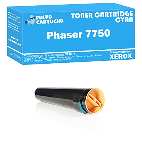 Pulpo Cartucho-Toner 7228/7335/7345 Cyan Compatible con Xerox 006R01176-Valido para Impresoras Xerox CopyCentre C2128/C2636/C3545|WorkCentre 7328/7335/7345/7346/7228/7235/7245|ProC2128/C2636/C3545