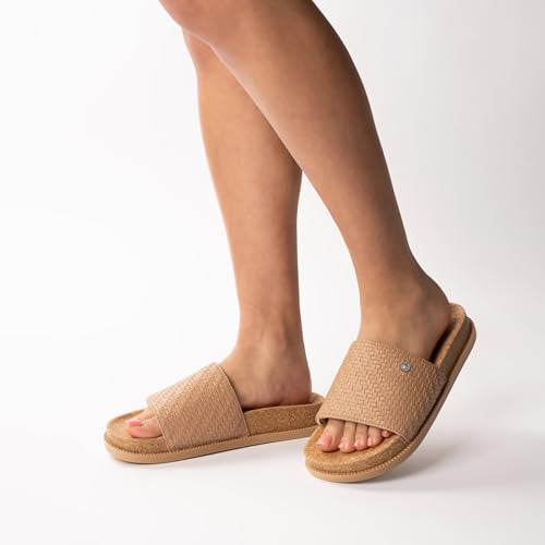 Dakine Women's Loren Cork Footbed Slide Sandal Slip-On Arch Support Comfort Beach Essential4