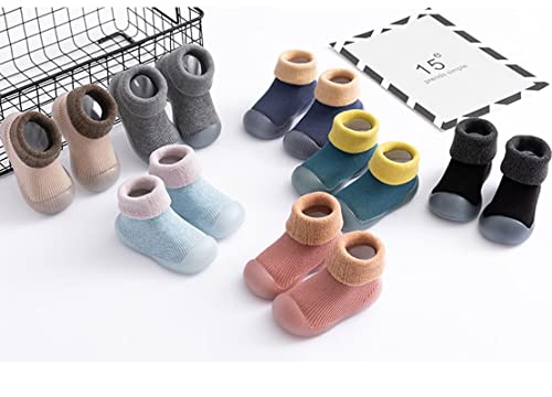 Cozozn-Baby-Girl-Slippers-Socks-Indoor-Winter-Warm-Toddler-Girls-Slippers-Combed-Cotton-Newborn-Girls-Rubber-Non-slip-Sole-Anti-Slip-Baby-Kids-Slip-On-Socks-Home-Shoes