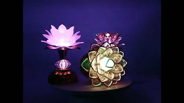 Amazon.com: Zerodis 110-240V LED Lotus Flower Lamp - 7 Color