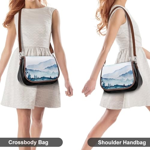 Sac messager imperméable paysage montagnes protège vos affaires - 4