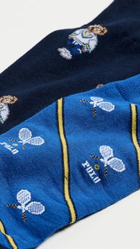 Polo Ralph Lauren Men's Polo Athletic Club Mini Bear Socks 2 Pack3