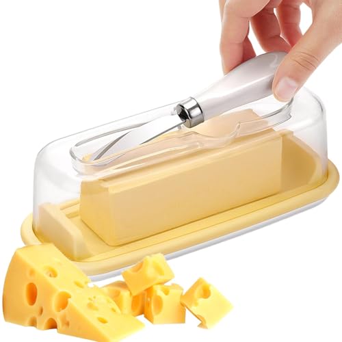 Gungtj Mantequilleras, herméticos con cortador, para refrigerador, cocina, encimera, mesa, servir, cocinar en casa, hornear, queso