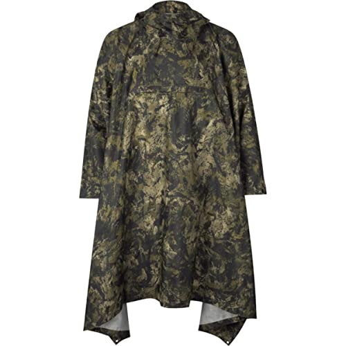 Seeland | Taxus Camo rain Poncho | | Professionelle Jagd Kleidung & Jagd Zubehör für Herren & Damen | Skandinavische Qualität Made to Last | InVis Green Blaze, One Size