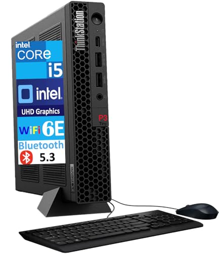 Image of Lenovo ThinkStation P3 Tiny Workstation Mini Desktop (Intel i5-13500, Intel UHD 770 Shared, 32GB DDR5, 2x8TB PCIe SSD (16TB), WiFi 6E, Win 11 Home) w /MS 365 Personal, DKZ USB Port Expander