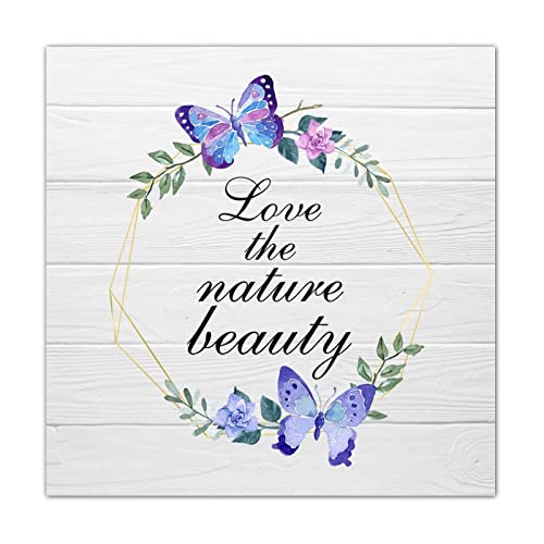 Panneau mural en bois decoration rustique plaque verticale couronne verte fenetre salle a manger