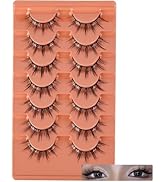 False Eyelashes, Cat Eye Lashes, Fox Eye Lashes, Fake Eyelashes, False Lashes, Natural Lashes, Cu...
