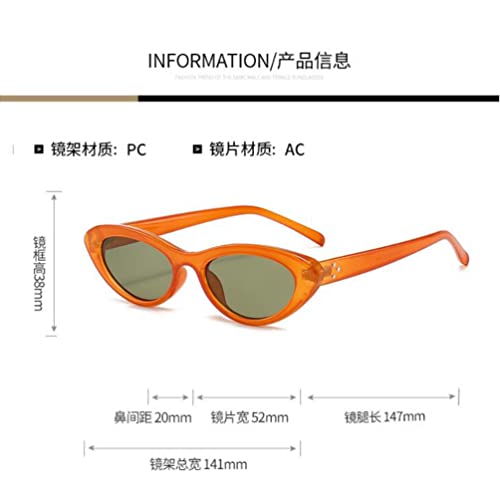 Metal Hinge Small Frame Oval Sunglasses Female Retro Sunglasses Outdoor Anti-ultraviolet Sunglasses2