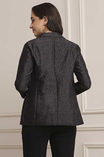 Image of BIBA Women Polyester Embroidered Jacket