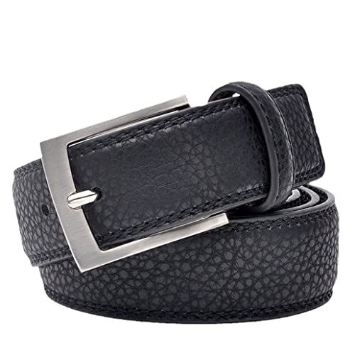 Ceintures en cuir de vache pour homme pour un smoking décontracté noir