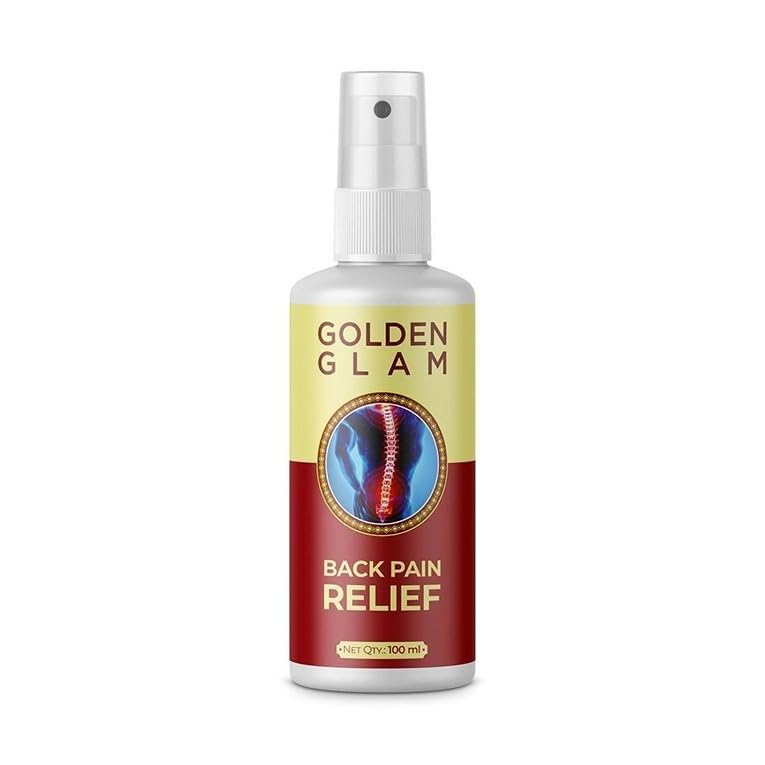 "Golden Glam Back Pain Relief Spray - Instant Muscle Relaxation" 100ML (B0D8WKJFM4) Amazon Price History, Amazon Price Tracker
