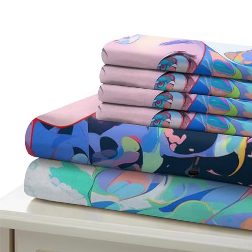 Literie enfant multicolore avec housse de couette double et impression 3D nette - 6
