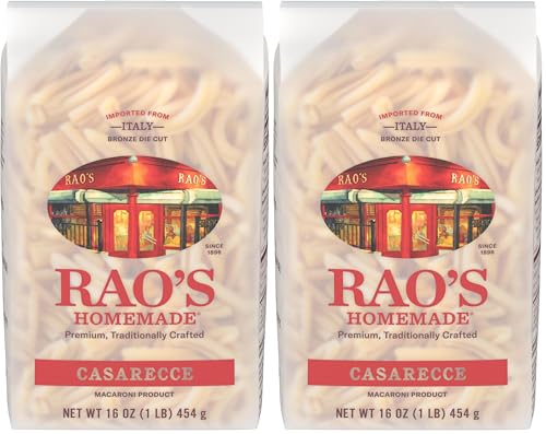 Image of Rao's Homemade Casarecce Pasta, 16oz, Traditionally Crafted, Premium Quality, From Durum Semolina Flour, Traditional Bronze Die Cut, Imported from Italy (Pack of 2)