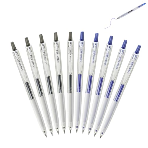 GZBABY Bolígrafos de gel retráctiles 10 piezas punta fina