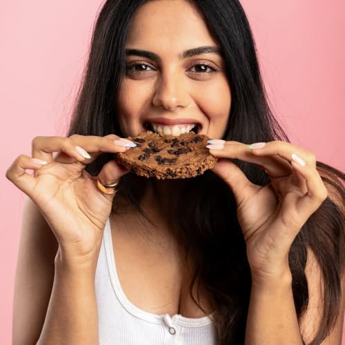 Image of Chuckle Grain Theory Ragi Cookies with Oats & Chia Seeds 300g (6 Pack x 50g), Jaggery Sweetened Biscuits without Palm Oil, Gluten Free Ragi Biscuits with Cacao