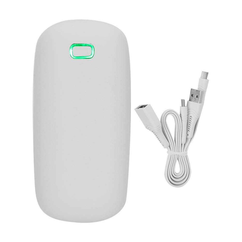 Mini scaldamani elettrico USB con doppio lato e controllo della temperatura, scaldamani portatile per esterni, ufficio e classe, batteria da 4000 mAh, 50-60 °C