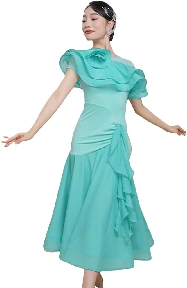 ベリーダンス衣装 バラディ ドレス シャービードレス ピンク ミント