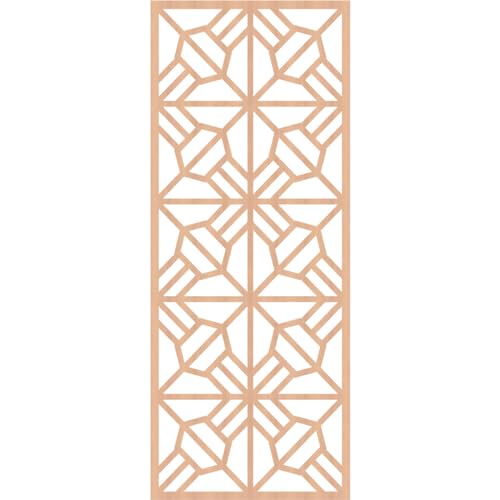 Image of Auburn Decorative Pierced Fretwork Wood Wall Panels, 31 3 /8 inchW x 79 3 /8 inchH x 3 /8 inchT, Alder
