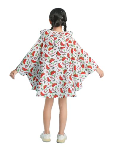 Image of Freesmily Kids Cute Raincoat Waterproof Rain Poncho Jacket Coat for Girls Boys