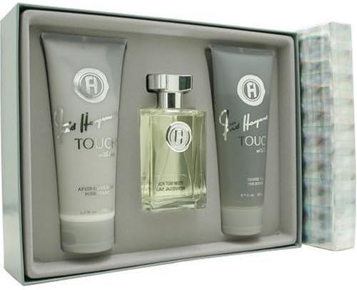 Touch With Love By Fred Hayman For Men. Set-edt Spray 3.4 OZ & Aftershave Balm 6.7 OZ & Shower Gel 6.7 OZ
