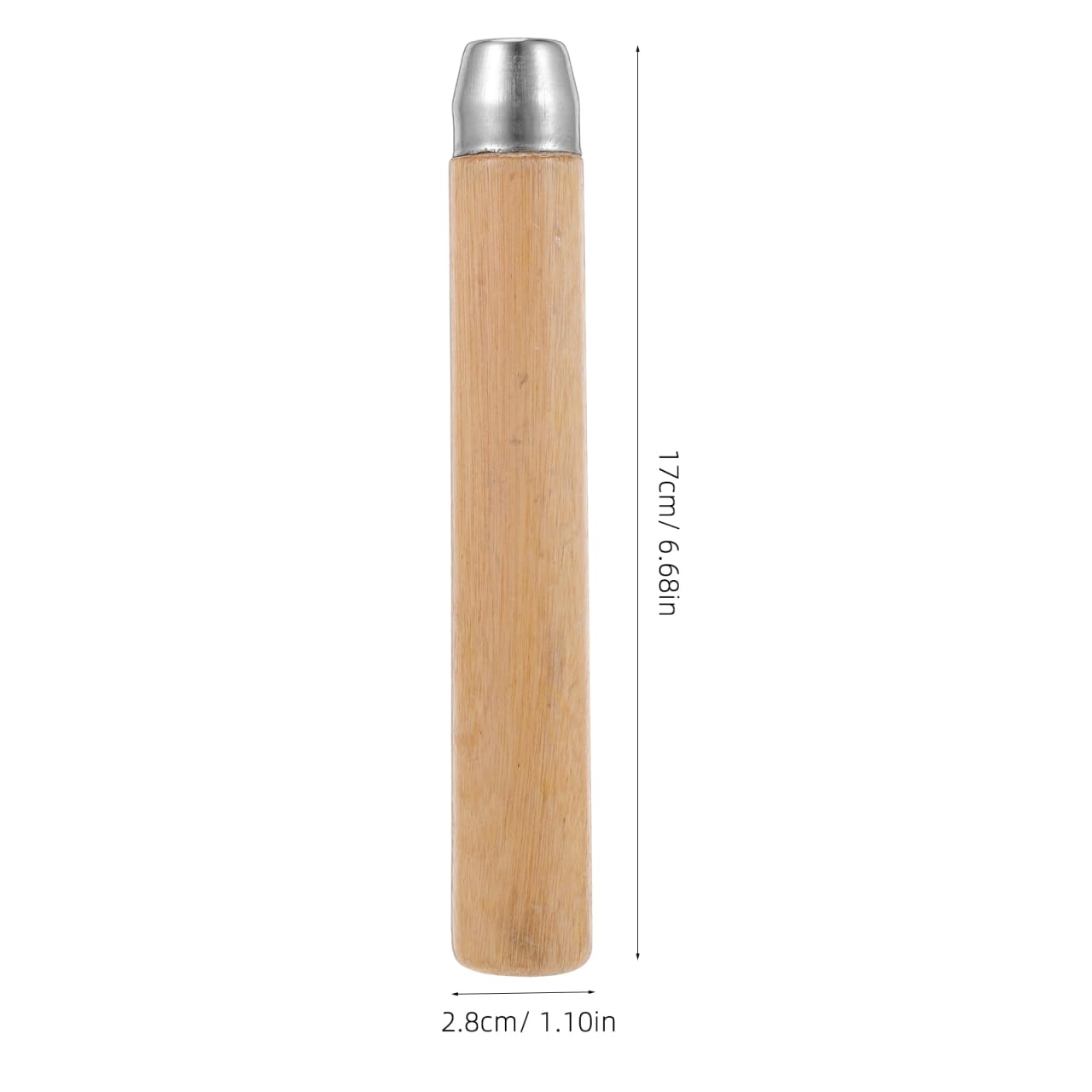 Zerodeko 2 StüCk Holzgriff Rund Mit 8Mm Loch Ergonomischer Massivholz Ersatzgriff FüR Feilen Und MeißEl 6.69In Langer Stabiler Werkzeuggriff Aus Holz FüR Handfeilen Und Handwerkzeuge