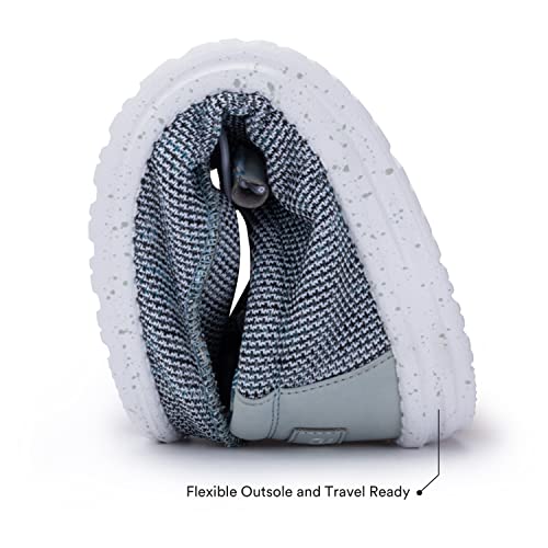 Hey Dude Men's Wally Sox Ice Grey Size 10 | Men’s Shoes | Men's Lace Up Loafers | Comfortable & Light-Weight #TOP5