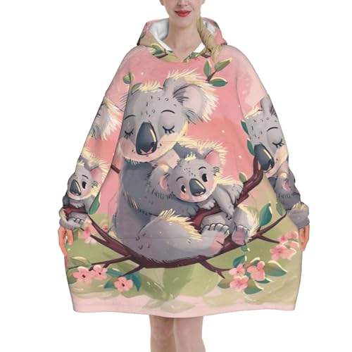 Couverture à capuche koala douce, l'idée cadeau femme idéale