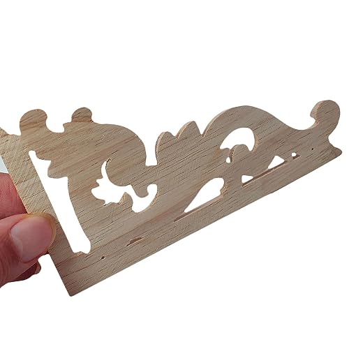 Calcomanía para en madera de 4 piezas: apliques de esquina decorativos para marcos y puertas 7