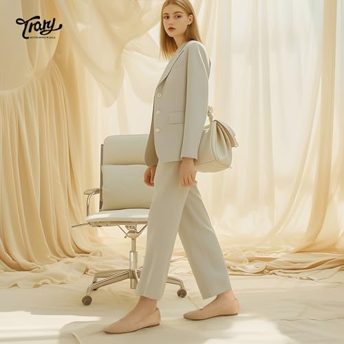 Trary Flats for Women Dressy Comfortable, Ballet Flat,Black Nude Flats Shoes3