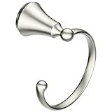 Moen CSI YB5286BN Wynford Bathroom Hand Towel Ring, 5.43 x 3.90 x 5.43 inches, Brushed Nickel