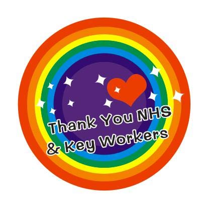 AUONY Thank You NHS - Pegatinas de pared para puertas y coches Cover