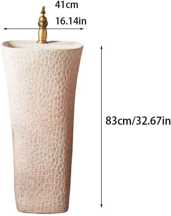 Modern Kitchen Sink Retro Pedestal Sink Bathroom Toilet Wash Basin, Floor Standing Sink Drop in Kitchen Sink