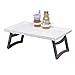 Produktbild 1x Behrend Bettserviertisch Betttisch Betttablett, Getränkehalter, klappbar, weiß
