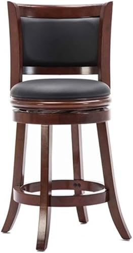 Miniatura 185 de Boraam Augusta - Silla alta giratoria de altura Negro -,Negro/Cappuccino,Negro/Cerezo,Marrón/Capuchino,Capuccino,Cereza,Cepillo de alambre