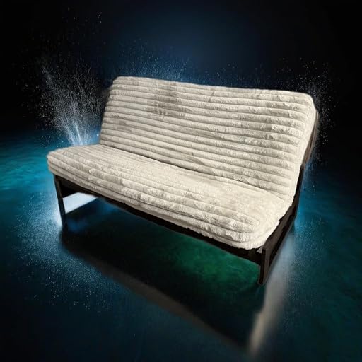 Futon Cover Only Winter Games Off White Fabric Collection Fits 6-8 inch Futon Mattress Full Size (Winter Games)