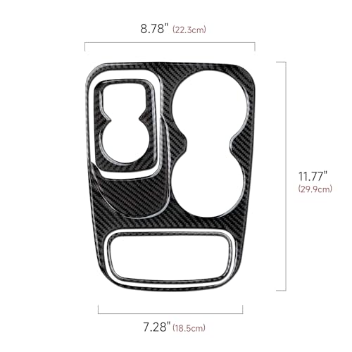 Image of Gear Shift Panel Decals for 2014 2015 2016 2017 Dodge Durango Accessories Car Carbon Fiber Stickers, B