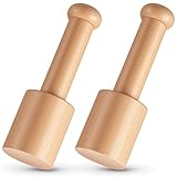 AceOrbit 2 Pcs Wood Carving Mallets Hardwood Froe Striking Mallet Wooden Chisel Hammer for Woodworking Carving DIY Handmade Tools, Comfortable Handle Reduces Hand Fatigue
