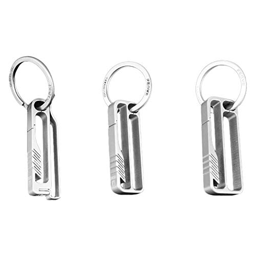 Chaveiro, Romacci Porta-chaves leve de titânio masculino cinto porta-chaves gancho