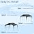 Bezseller 12x20 FT Heavy Duty Carport Canopy, Portable Garage Shelter with Galvanized Steel Frame - All-Weather Shelter for Car, Truck, Boat, Gray
