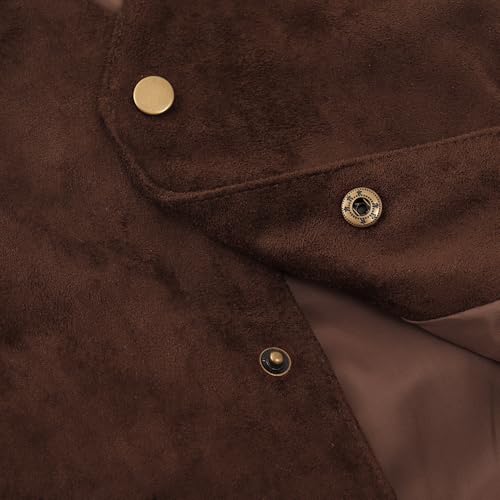 Spring&Gege Boys Suede Sleeveless Suit Vest Western Vintage Cowboy Waistcoat 6