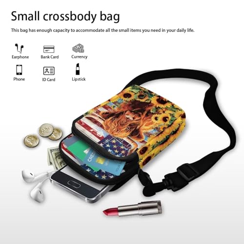 Image of Lightweight Small Crossbody Bags Cell Phone Purses Travel Pouch Shoulder Bag for Women
