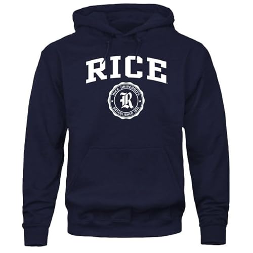 Barnesmith Rice University Owls Hooded Sweatshirt, Heritage, Navy, Large