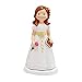 Elegante Figura de Resina para Tarta de Comunión"Niña con Rosa y Libro". Recuerdos. Decoración. Regalos Originales. Detalles de Bodas, Comuniones, Bautizos, Cumpleaños.DK
