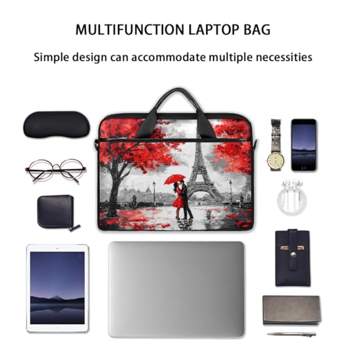 Bolsa para laptop Ethebre de 15 pulgadas roja miniatura 7