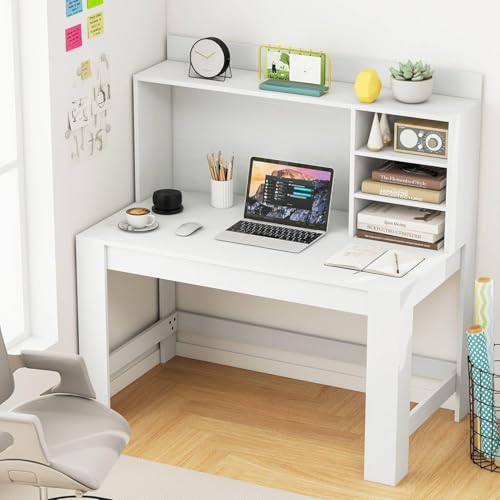 Tangkula 48“ Computer Desk with Hutch, Home Office...